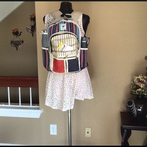 Boho Hemp backpack,Hippie backpack,